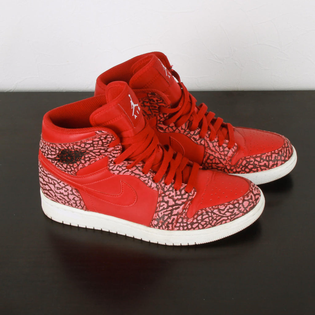 NIKE Jordan 1 Retro Red Elephant Print