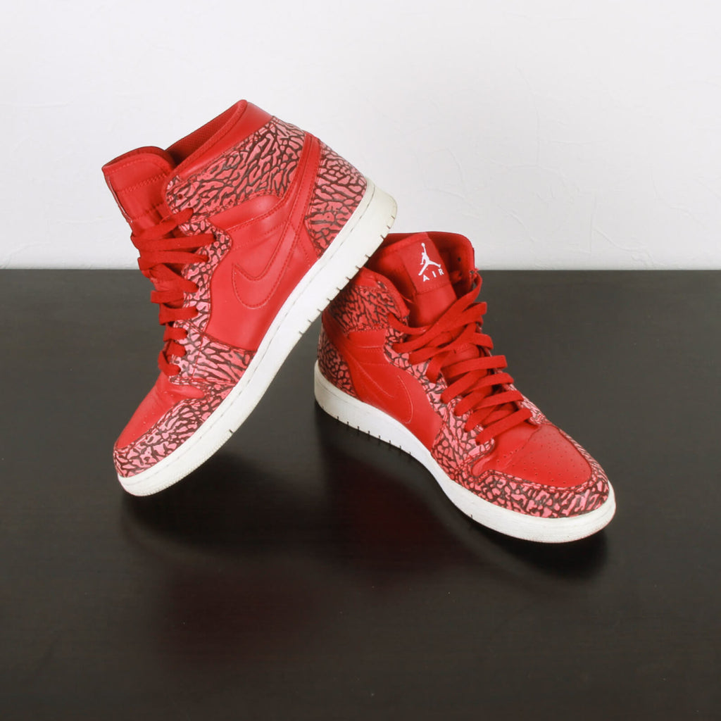 NIKE Jordan 1 Retro Red Elephant Print