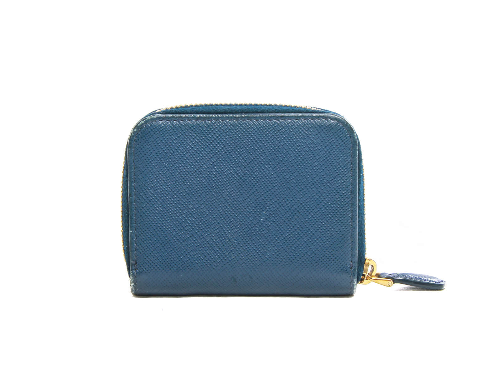 Prada Blue Saffiano Leather Wallet on Chain Light blue Pony-style calfskin  ref.350350 - Joli Closet