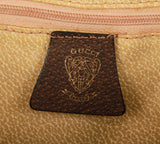 Authentic Old Gucci brown GG canvas vintage boston hand bag
