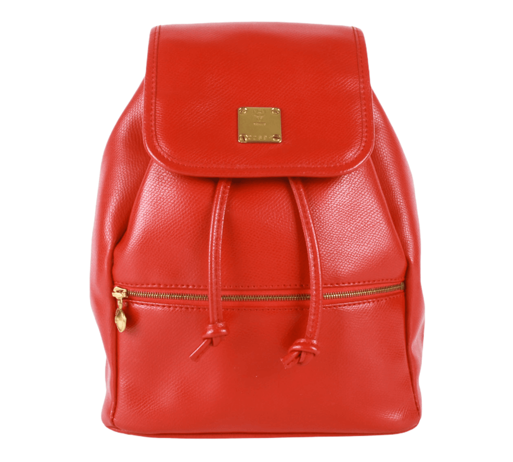 MCM Tumbler 3mcz1025 Red Leather Backpack – Bagriculture