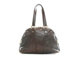 Authentic Yves Saint Laurent brown leather muse bag