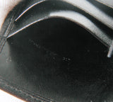 Authentic Must De Cartier bifold bill wallet Black Leather