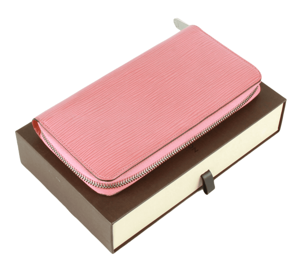 Authentic Louis Vuitton Epi Leather pink zip around wallet