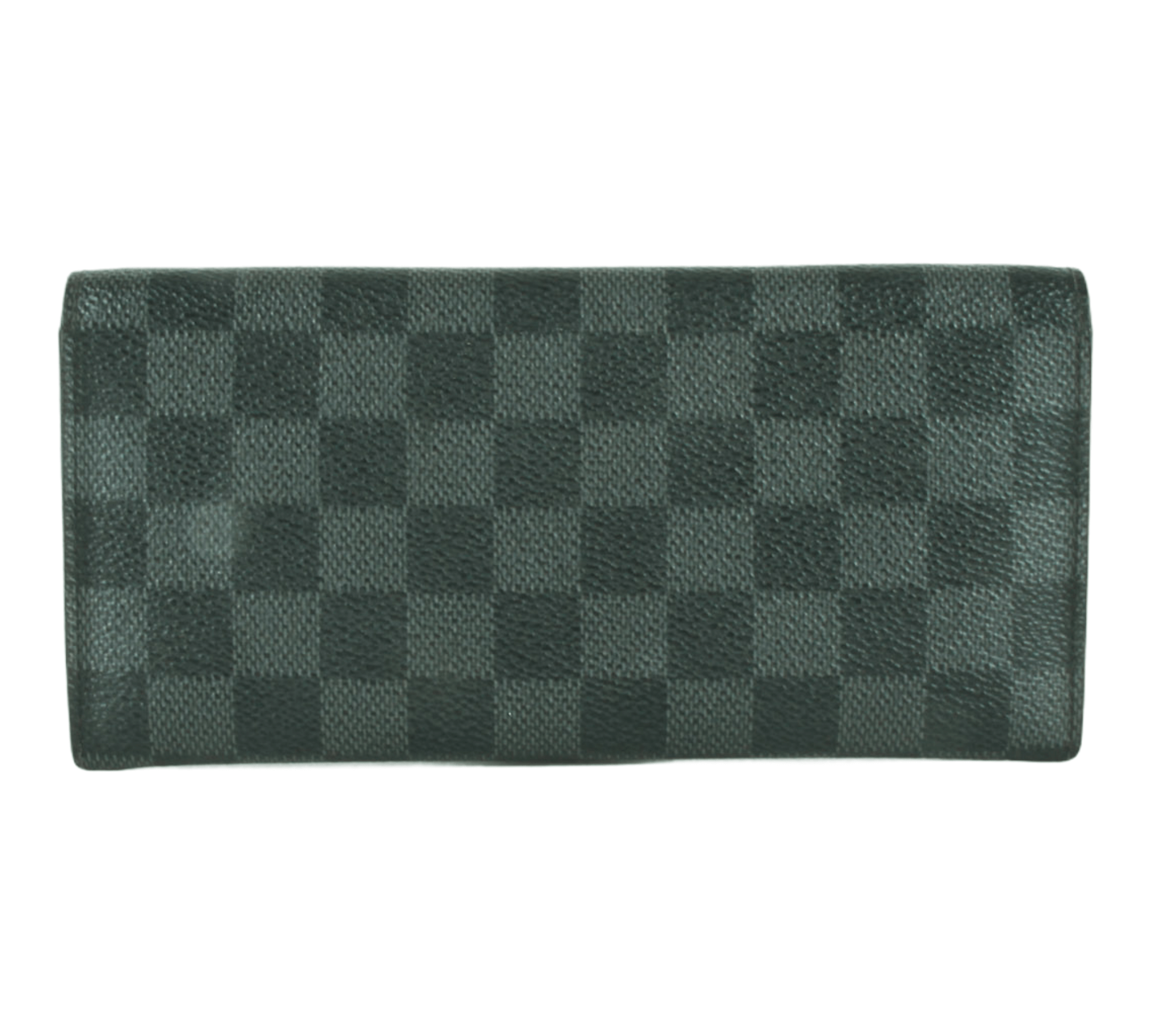 Louis Vuitton Black Damier Graphite Long Card Holder Wallet Insert 381lvs527