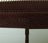 Authentic Chloe Brown Paddington zip around wallet