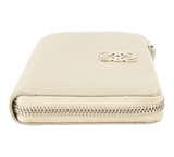 Authentic Loewe zip around beige leather wallet