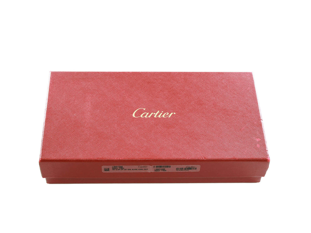 Authentic Must De Cartier Happy Birthday black zippy wallet