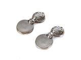 Authentic Gianni Versace Medusa logo silver clip on earrings