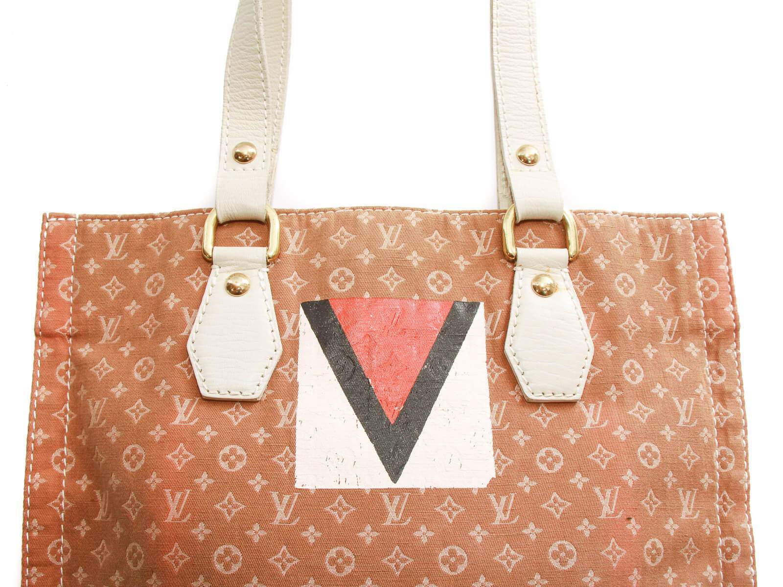 Louis Vuitton // Brown Mini Lin Monogram Flats – VSP Consignment