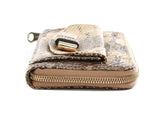 Authentic Chloe Zippy brown Python bow wallet