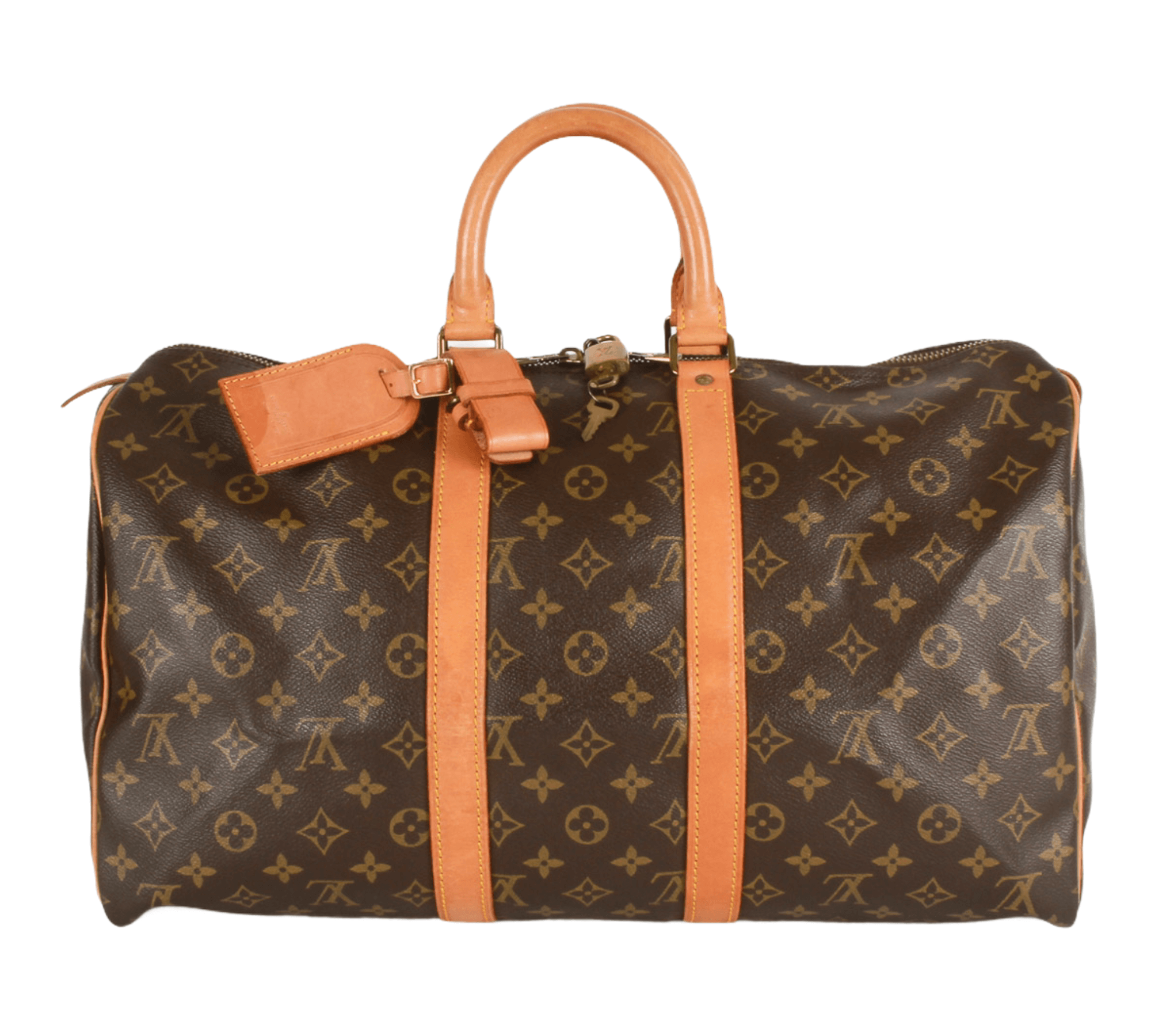 Authentic Louis Vuitton Monogram Keepall 45 Travel Carry On Bag