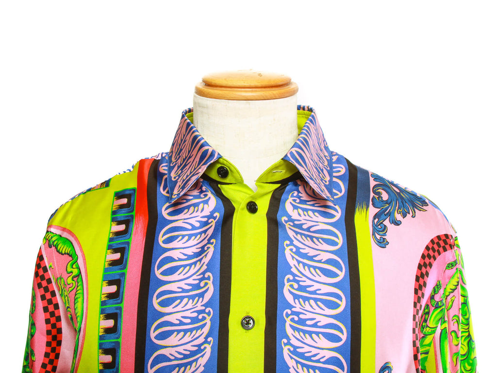 Authentic Gianni Versace camicia tessuto silk shirt