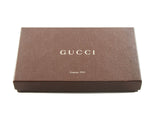 Authentic Gucci Brown 268917 Denim Guccissima GG Logo Zip Around Coin Wallet