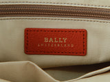 Authentic Bally Orange leather tote shoulder bag