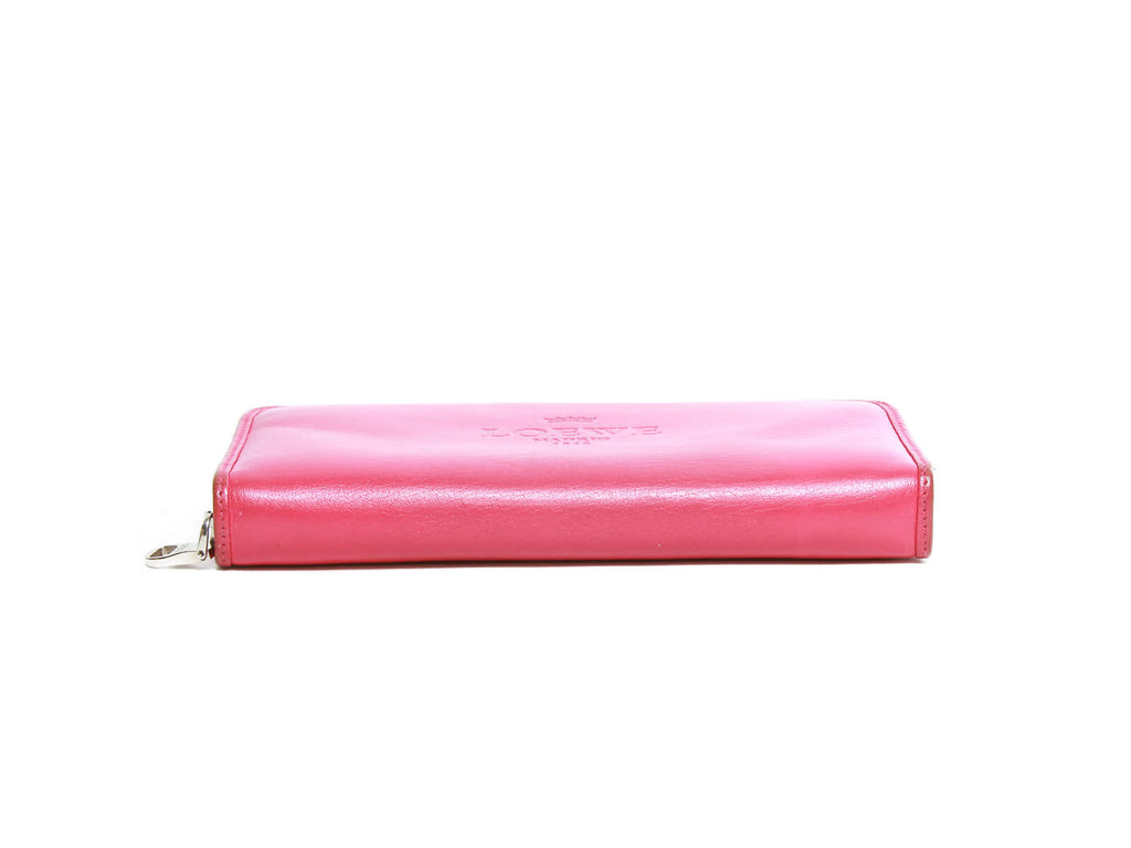 Authentic Loewe Billetero Magenta zip around wallet