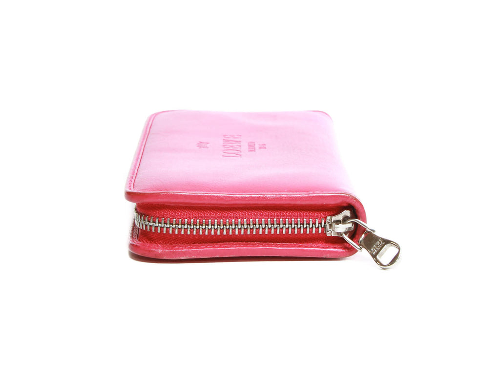 Authentic Loewe Billetero Magenta zip around wallet