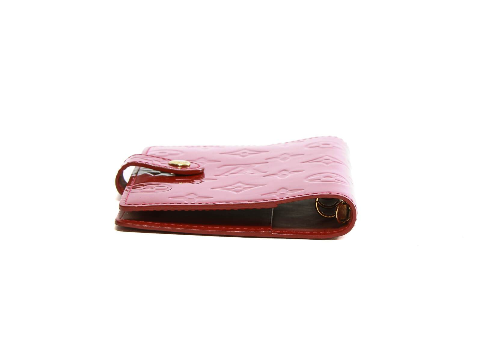 Louis Vuitton, Bags, Authentic Louis Vuitton Red Vernis Key Case Wallet