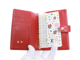 Authentic Louis Vuitton Vernis Red Agenda PM notebook