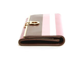 Authentic Salvatore Ferragamo purple & pink tone leather long wallet