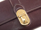 Authentic Louis Vuitton Sepia Utah Sarah Maroon long wallet