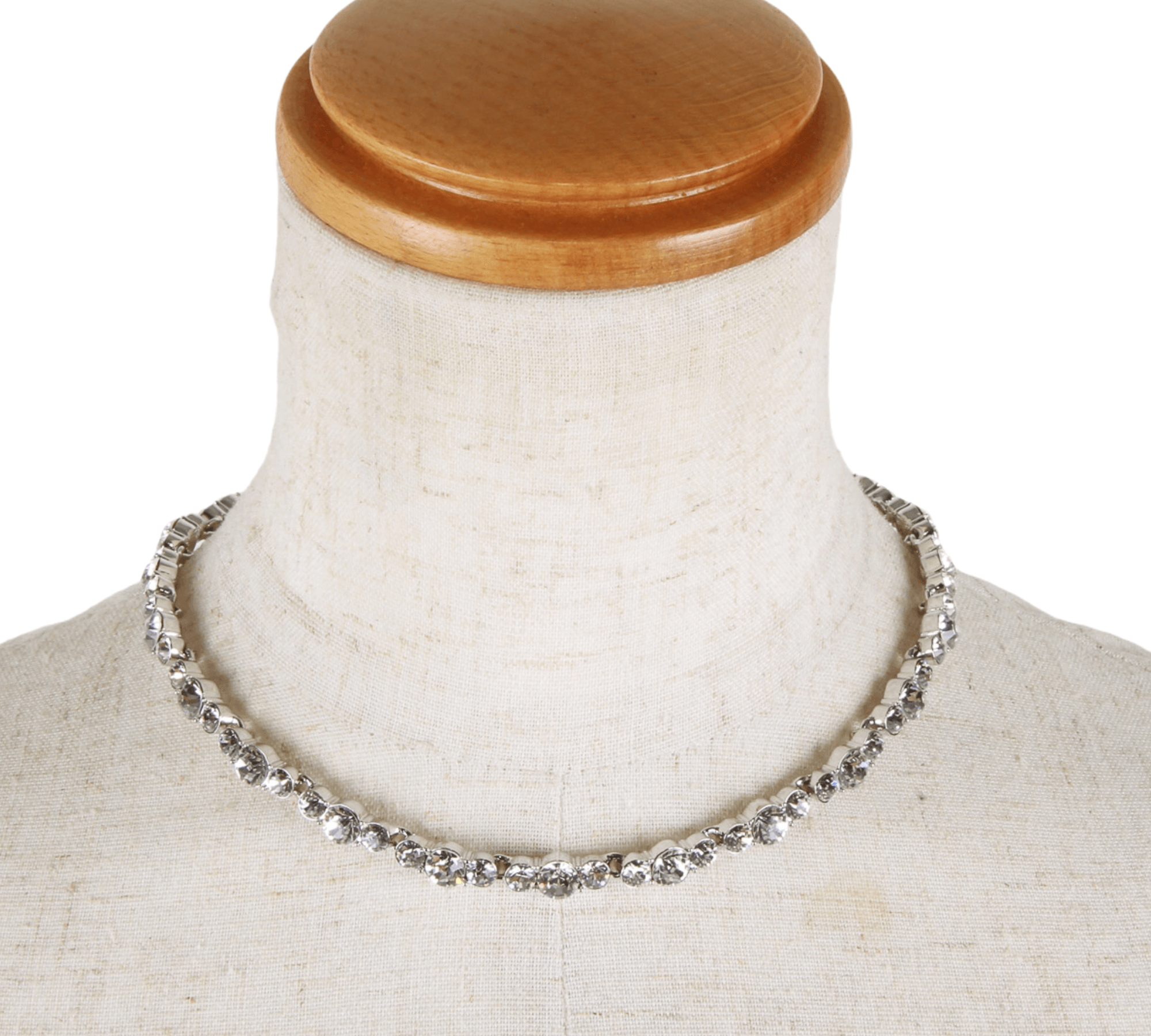 Faux sales diamond choker