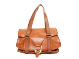 Authentic Celine Brown leather large shoulder bag