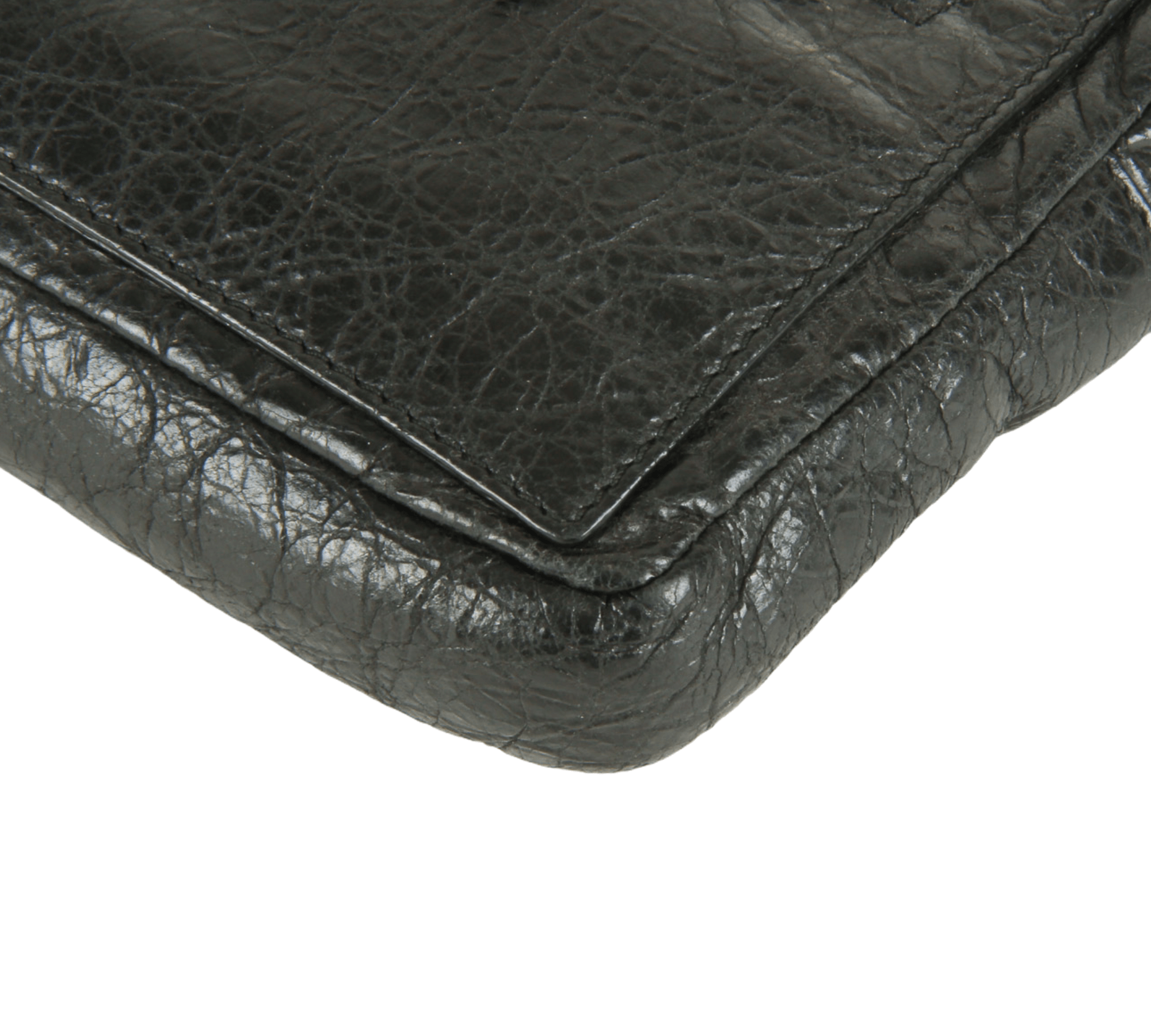 Balenciaga Motocross Leather Compact Wallet