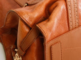 Authentic Celine Brown leather large shoulder bag