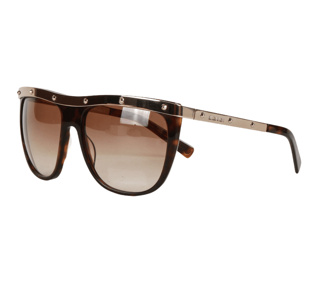 Authentic Balmain C02 Gold Tortoise Frame Brown Gradient Lenses