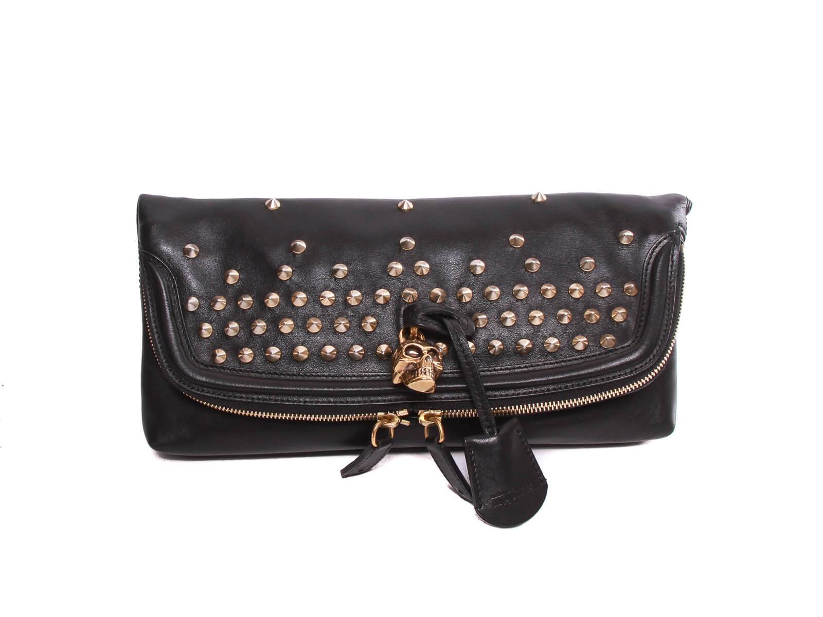 Alexander McQueen Crown & Earrings Satin Box Clutch Bag | Crown earrings,  Skull handbags, Chain strap purse