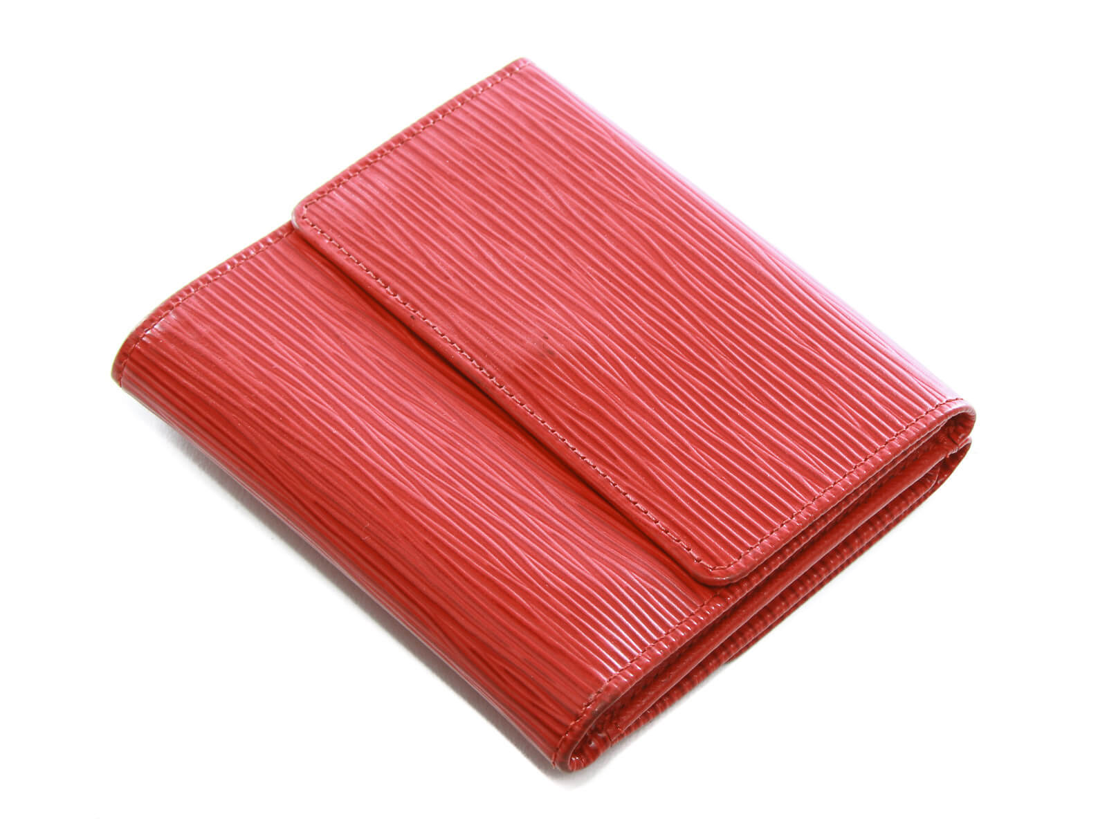 Louis Vuitton Porte Tresor Etui Papiers Wallet Epi Leather Red 134333227