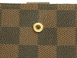 Authentic Louis Vuitton Damier Ebene Small Ring Agenda Cover R20700