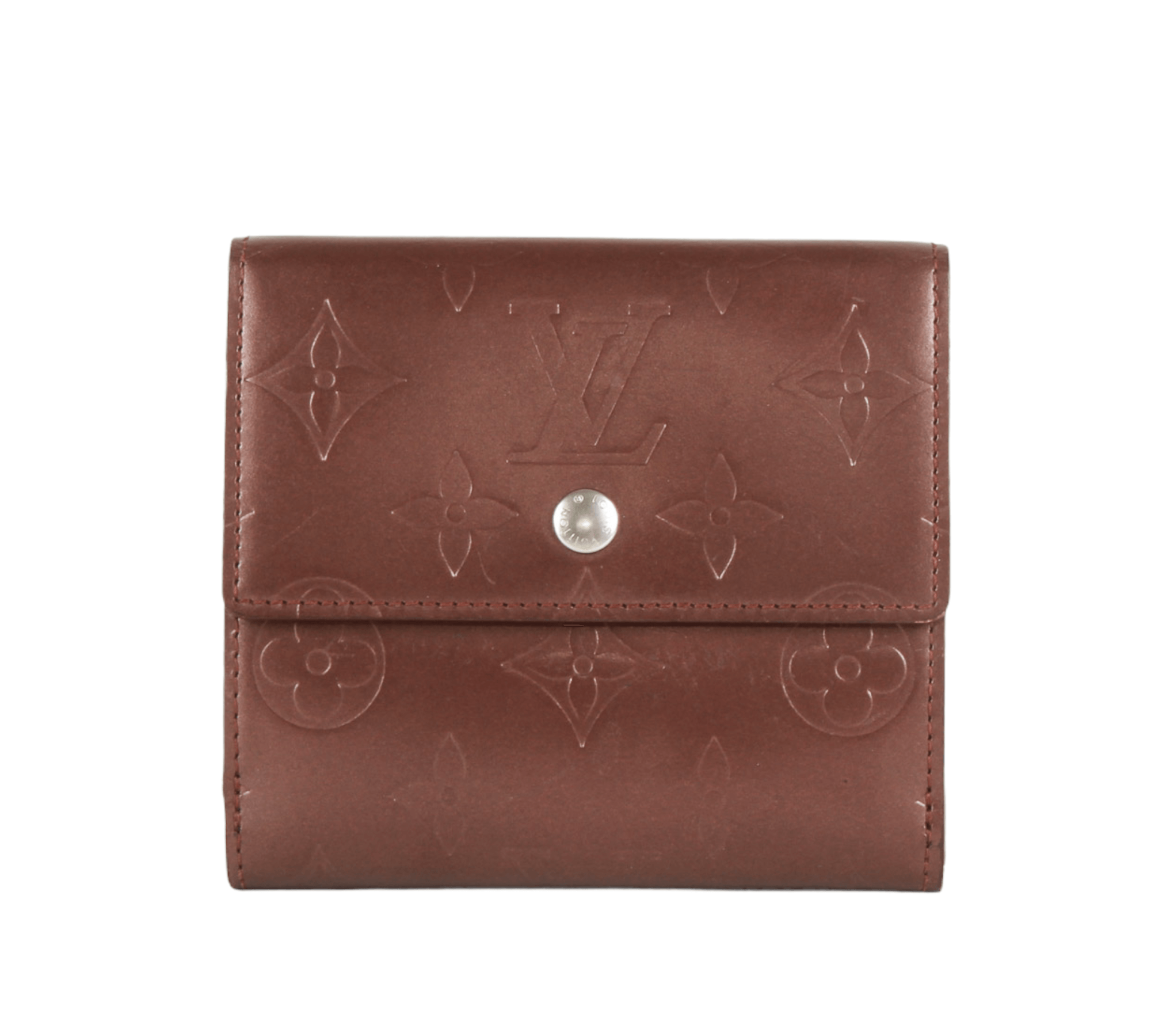 authentic louis vuitton folding epi leather red wallet