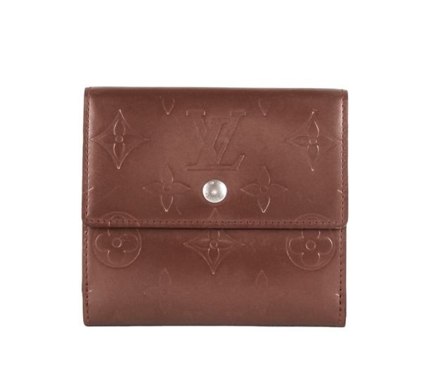 Preloved Louis Vuitton Bronze Vernis Porte Monnaie Zip Wallet