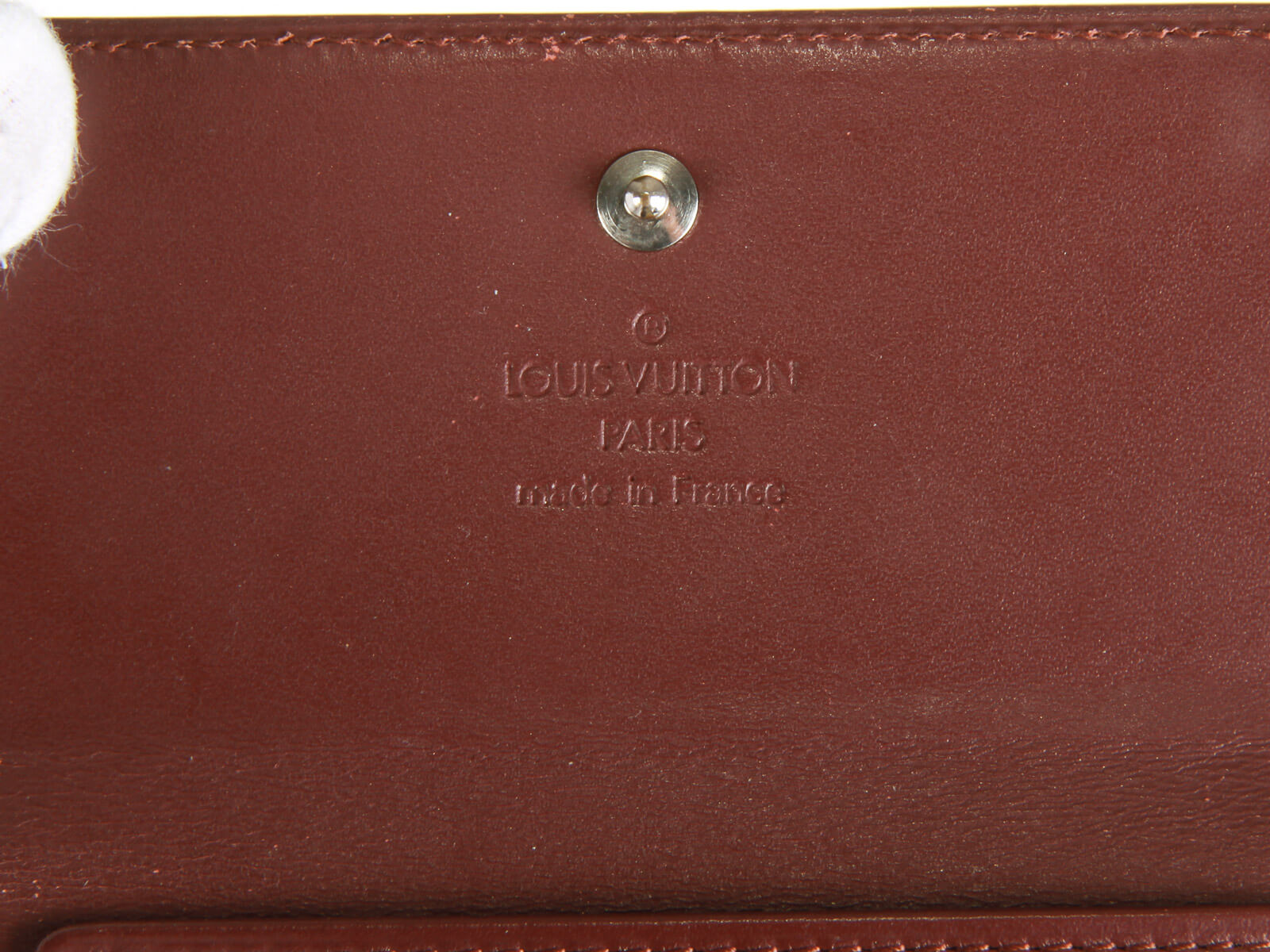 VTG Louis Vuitton 1998 Porte-Billets Carte Bleue Brown Leather Wallet
