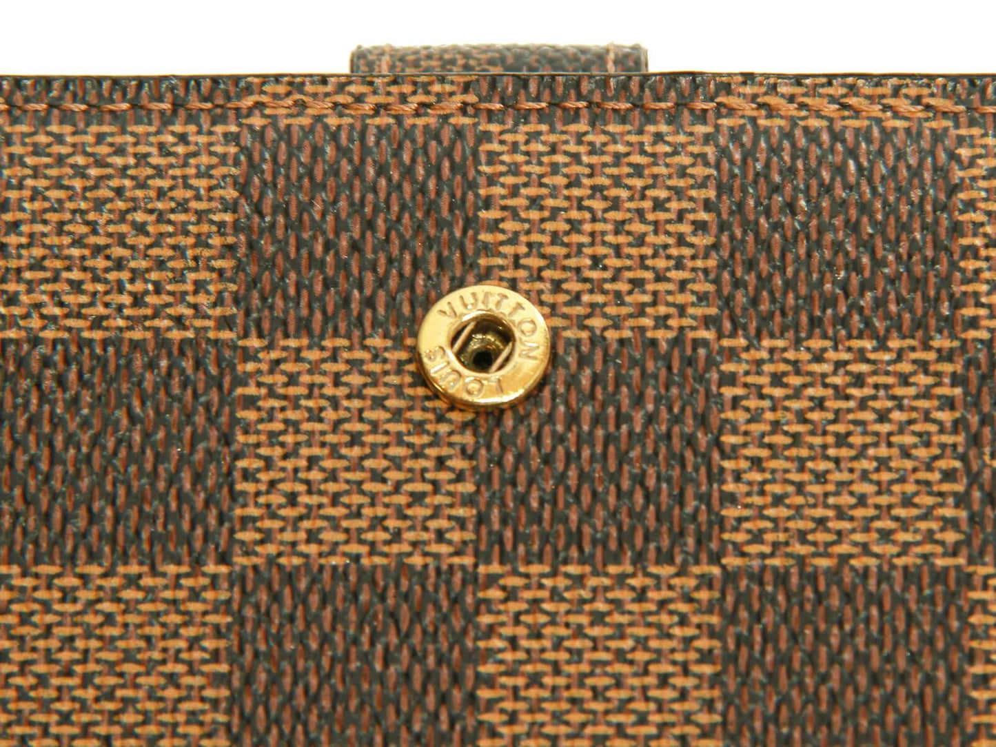 Louis Vuitton Damier Ebene Small Ring Agenda Cover R20700
