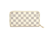 Authentic Louis Vuitton Damier Azur Canvas Zippy Organizer Wallet