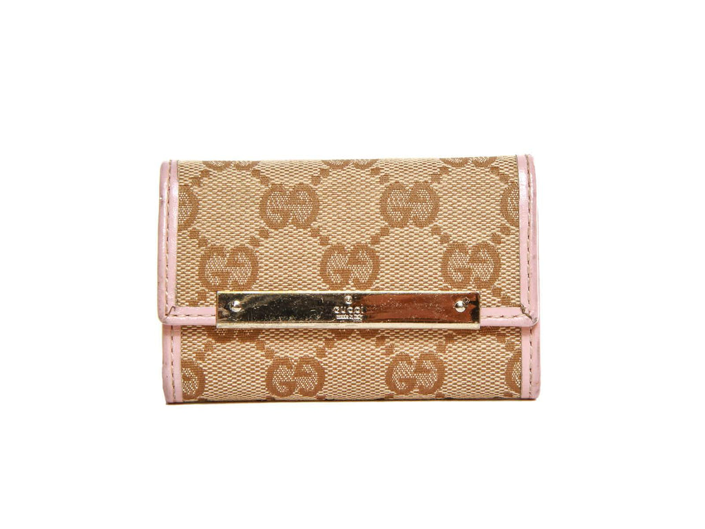 Authentic Gucci key case GG canvas from Japan A0004
