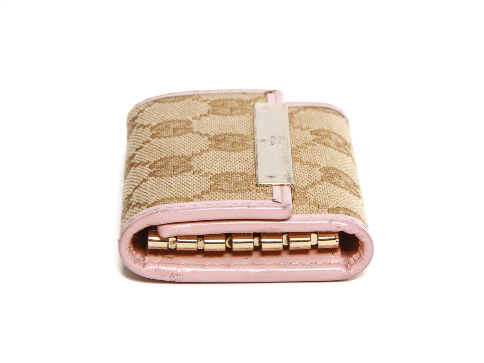 Authentic Gucci key case GG canvas from Japan A0004