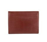 Authentic Must De Cartier Tri-fold french style wallet Bordeaux Leather