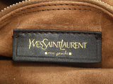 Authentic Yves Saint Laurent Muse II Crocodile Pattern Brown Leather Bag