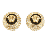 Authentic Gianni Versace Medusa face clip on Gold-tone earrings