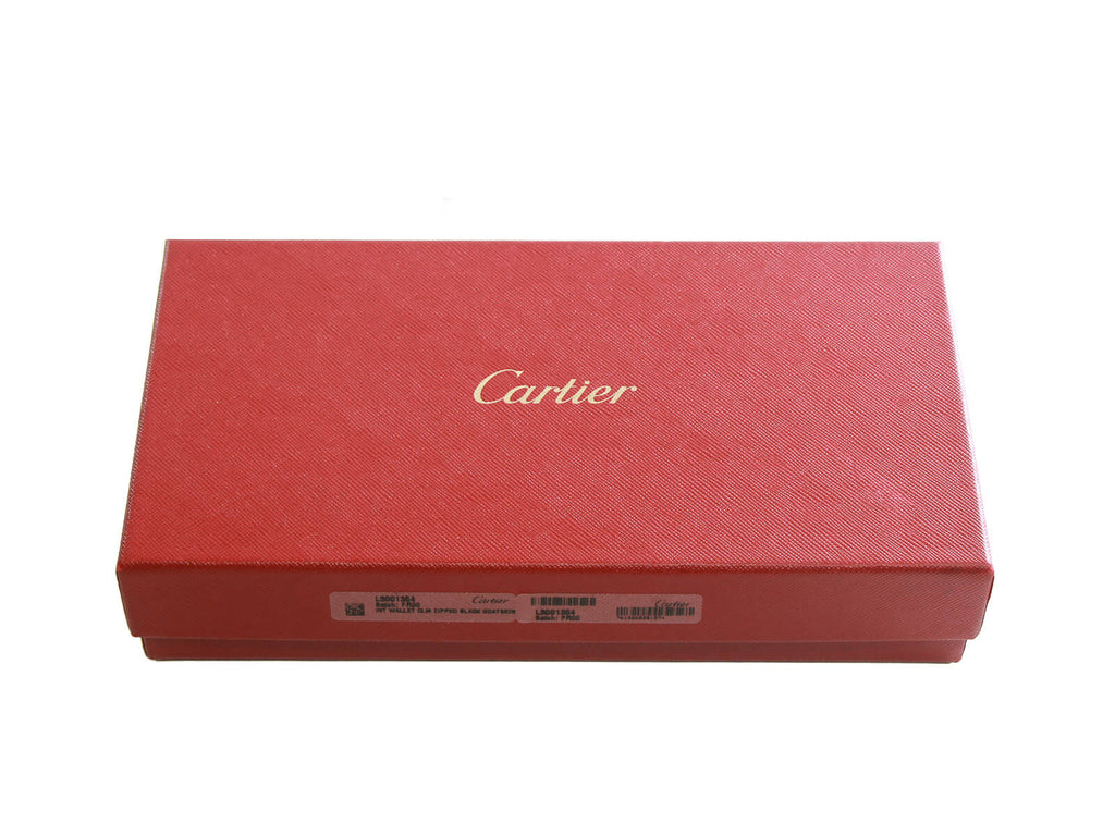 Authentic Must De Cartier black zippy wallet