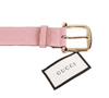 Authentic Gucci Micro Guccissima Belt pink leather