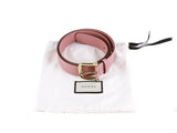 Authentic Gucci Micro Guccissima Belt pink leather