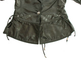 Authentic Versace Black leather Jacket/Blazer