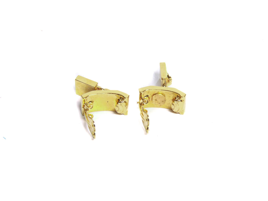 Authentic Gianni Versace Medusa face clip on Gold-tone earrings