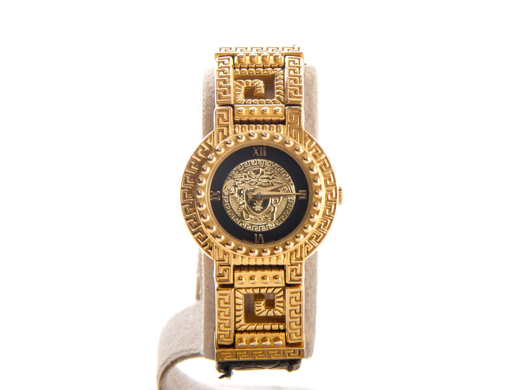 Authentic vintage ladies Gianni Versace medusa Gold plated quartz watch