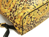 Authentic Gianni Versace yellow barocco backpack